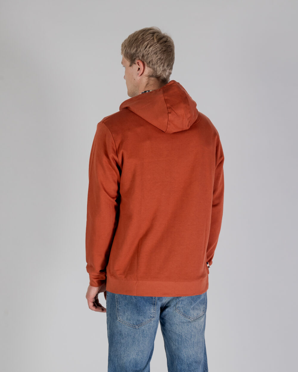 Felpa con cappuccio Aquascutum ACTIVE SMALL LOGO FZ HOODIE Ruggine - Foto 3