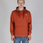 Felpa con cappuccio Aquascutum ACTIVE SMALL LOGO HOODIE Ruggine - Foto 1