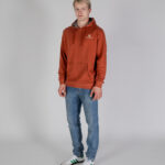 Felpa con cappuccio Aquascutum ACTIVE SMALL LOGO HOODIE Ruggine - Foto 2