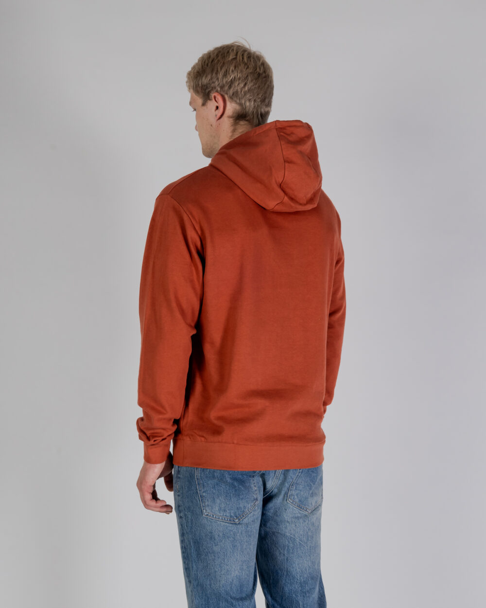 Felpa con cappuccio Aquascutum ACTIVE SMALL LOGO HOODIE Ruggine - Foto 4