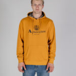 Felpa con cappuccio Aquascutum ACTIVE BIG LOGO HOODIE Senape - Foto 1