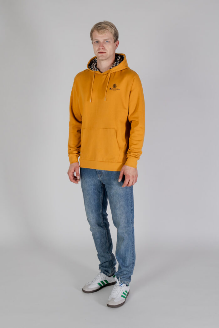 Felpa con cappuccio Aquascutum ACTIVE SMALL LOGO HOODIE Senape