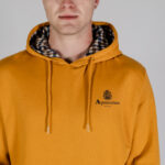 Felpa con cappuccio Aquascutum ACTIVE SMALL LOGO HOODIE Senape - Foto 3