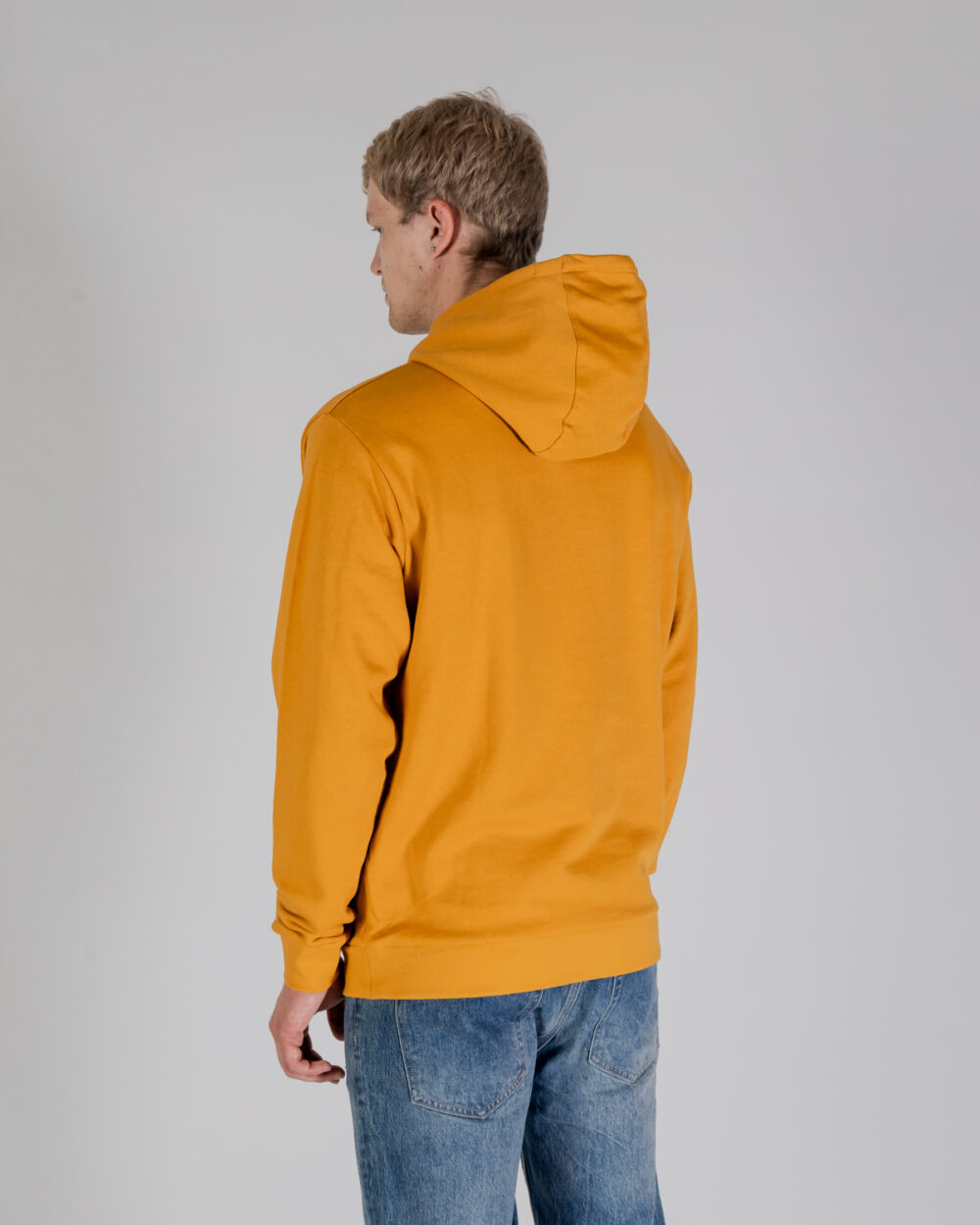 Felpa con cappuccio Aquascutum ACTIVE SMALL LOGO HOODIE Senape - Foto 4