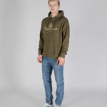 Felpa con cappuccio Aquascutum ACTIVE BIG LOGO HOODIE Verde Oliva - Foto 2