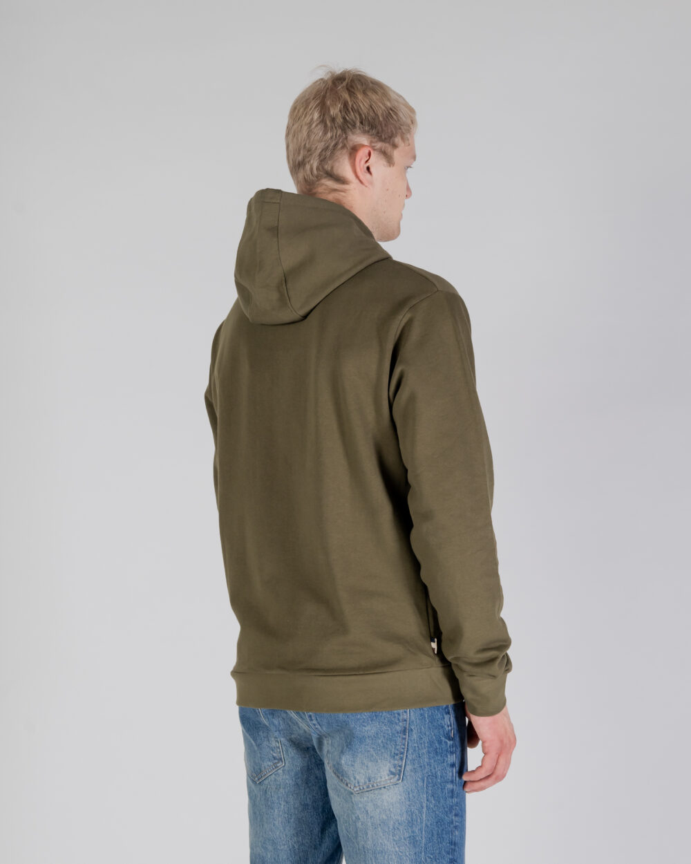 Felpa con cappuccio Aquascutum ACTIVE BIG LOGO HOODIE Verde Oliva - Foto 3