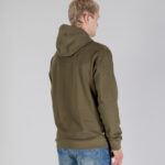 Felpa con cappuccio Aquascutum ACTIVE BIG LOGO HOODIE Verde Oliva - Foto 3