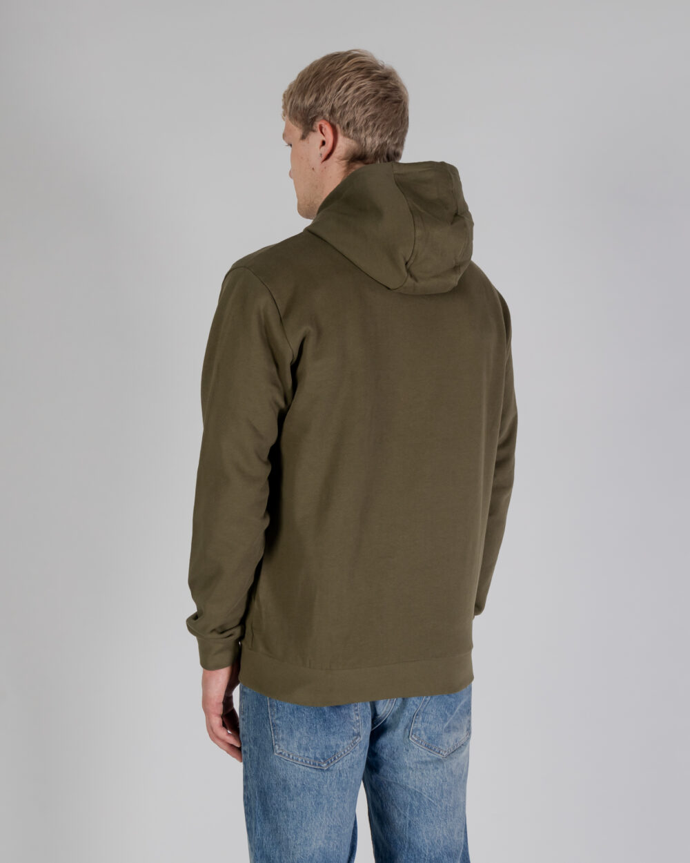 Felpa con cappuccio Aquascutum ACTIVE SMALL LOGO FZ HOODIE Verde Oliva - Foto 3