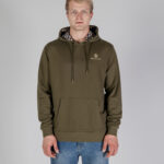 Felpa con cappuccio Aquascutum ACTIVE SMALL LOGO HOODIE Verde Oliva - Foto 1