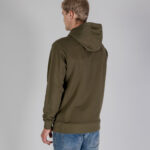 Felpa con cappuccio Aquascutum ACTIVE SMALL LOGO HOODIE Verde Oliva - Foto 4