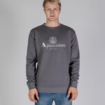 Felpa senza cappuccio Aquascutum ACTIVE BIG LOGO CREWNECK Antracite - Foto 1