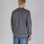 Felpa senza cappuccio Aquascutum ACTIVE BIG LOGO CREWNECK Antracite - Foto 3