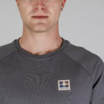 Felpa senza cappuccio Aquascutum ACTIVE PATCH CREWNECK Antracite - Foto 2