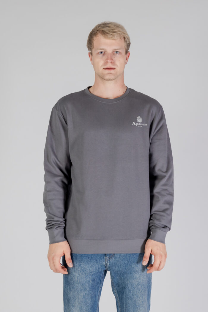 Felpa senza cappuccio Aquascutum ACTIVE SMALL LOGO CREWNECK Antracite