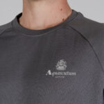 Felpa senza cappuccio Aquascutum ACTIVE SMALL LOGO RAGLAN Antracite - Foto 2