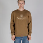 Felpa senza cappuccio Aquascutum ACTIVE BIG LOGO CREWNECK Beige scuro - Foto 1