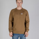 Felpa senza cappuccio Aquascutum ACTIVE PATCH CREWNECK Beige scuro - Foto 1