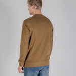 Felpa senza cappuccio Aquascutum ACTIVE PATCH CREWNECK Beige scuro - Foto 3