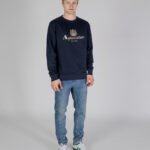 Felpa senza cappuccio Aquascutum ACTIVE BIG LOGO CREWNECK Blu - Foto 2