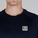 Felpa senza cappuccio Aquascutum ACTIVE PATCH CREWNECK Blu - Foto 2