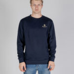 Felpa senza cappuccio Aquascutum ACTIVE SMALL LOGO CREWNECK Blu - Foto 1