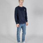 Felpa senza cappuccio Aquascutum ACTIVE SMALL LOGO CREWNECK Blu - Foto 2