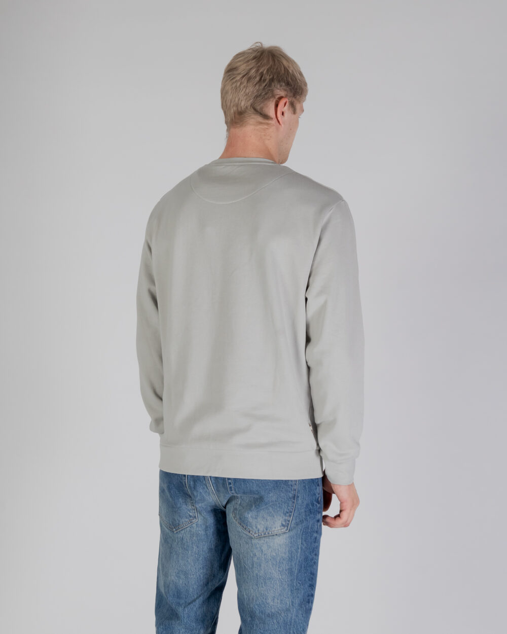 Felpa senza cappuccio Aquascutum ACTIVE BIG LOGO CREWNECK Grigio - Foto 3