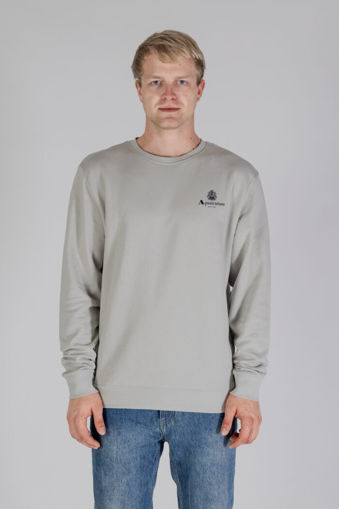 Felpa senza cappuccio Aquascutum ACTIVE SMALL LOGO CREWNECK Grigio