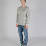 Felpa senza cappuccio Aquascutum ACTIVE SMALL LOGO CREWNECK Grigio - Foto 2