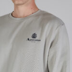 Felpa senza cappuccio Aquascutum ACTIVE SMALL LOGO CREWNECK Grigio - Foto 4