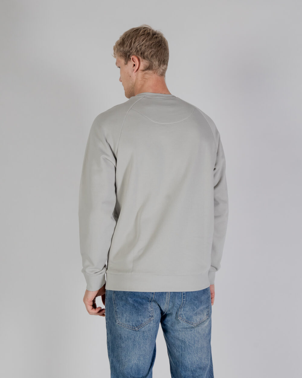 Felpa senza cappuccio Aquascutum ACTIVE SMALL LOGO RAGLAN Grigio - Foto 4