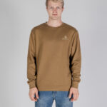 Felpa senza cappuccio Aquascutum ACTIVE SMALL LOGO CREWNECK Marrone - Foto 1