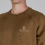 Felpa senza cappuccio Aquascutum ACTIVE SMALL LOGO RAGLAN Marrone - Foto 2