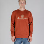 Felpa senza cappuccio Aquascutum ACTIVE BIG LOGO CREWNECK Ruggine - Foto 1