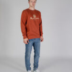 Felpa senza cappuccio Aquascutum ACTIVE BIG LOGO CREWNECK Ruggine - Foto 2