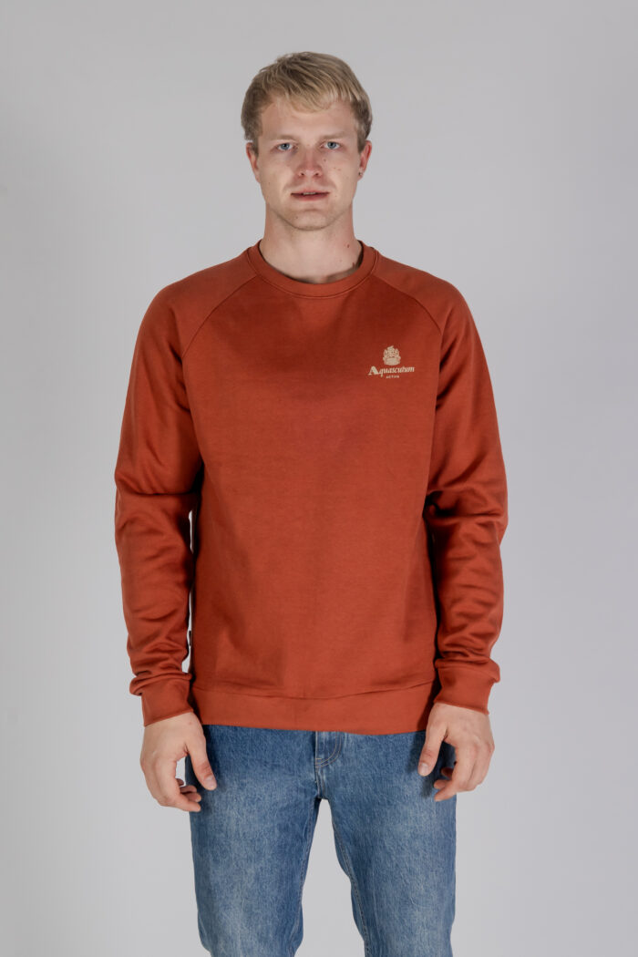 Felpa senza cappuccio Aquascutum ACTIVE SMALL LOGO RAGLAN Ruggine