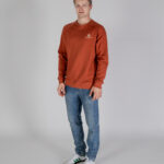 Felpa senza cappuccio Aquascutum ACTIVE SMALL LOGO RAGLAN Ruggine - Foto 3