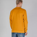 Felpa senza cappuccio Aquascutum ACTIVE BIG LOGO CREWNECK Senape - Foto 3