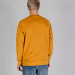 Felpa senza cappuccio Aquascutum ACTIVE PATCH CREWNECK Senape - Foto 4