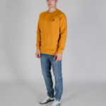 Felpa senza cappuccio Aquascutum ACTIVE SMALL LOGO RAGLAN Senape - Foto 3