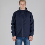 Giacchetto Aquascutum SHELL HYBRID HOODED JACKET Blu - Foto 1