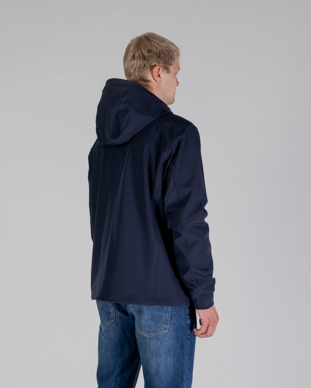 Giacchetto Aquascutum SHELL HYBRID HOODED JACKET Blu - Foto 4