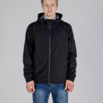 Giacchetto Aquascutum SHELL HYBRID HOODED JACKET Nero - Foto 1