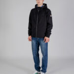 Giacchetto Aquascutum SHELL HYBRID HOODED JACKET Nero - Foto 2