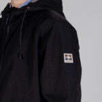 Giacchetto Aquascutum SHELL HYBRID HOODED JACKET Nero - Foto 5