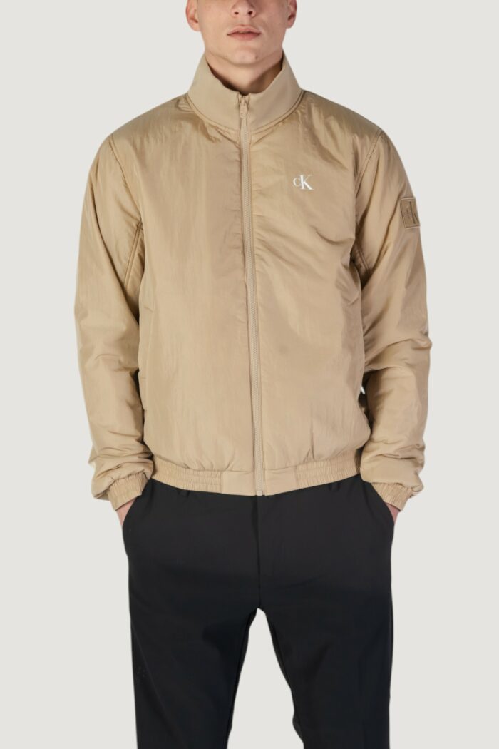 Giacchetto Calvin Klein PADDED HARRINGTON Beige chiaro