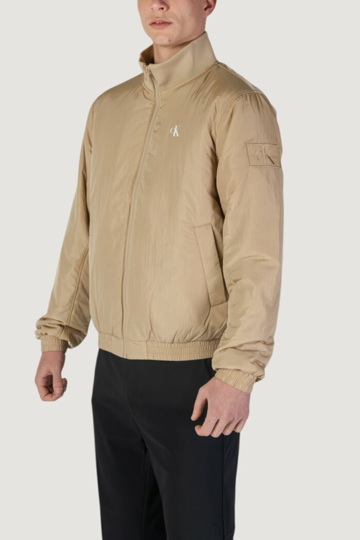 Giacchetto Calvin Klein PADDED HARRINGTON Beige chiaro