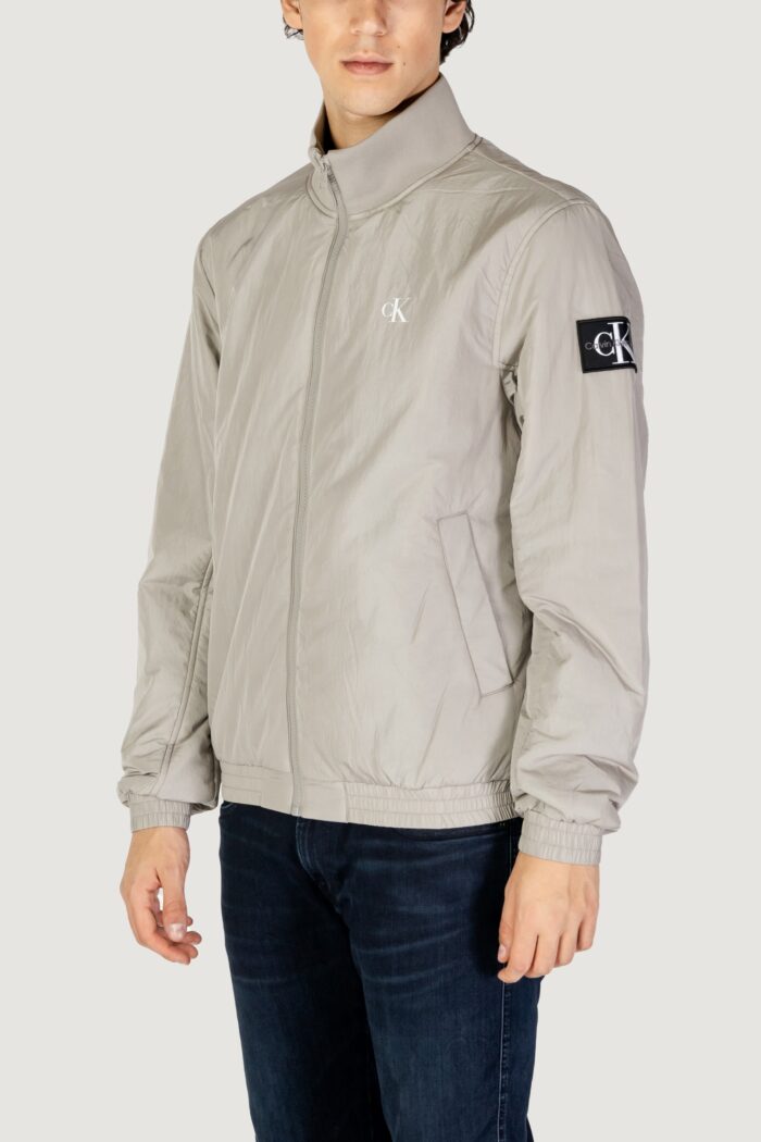 Giacchetto Calvin Klein PADDED HARRINGTON Grigio