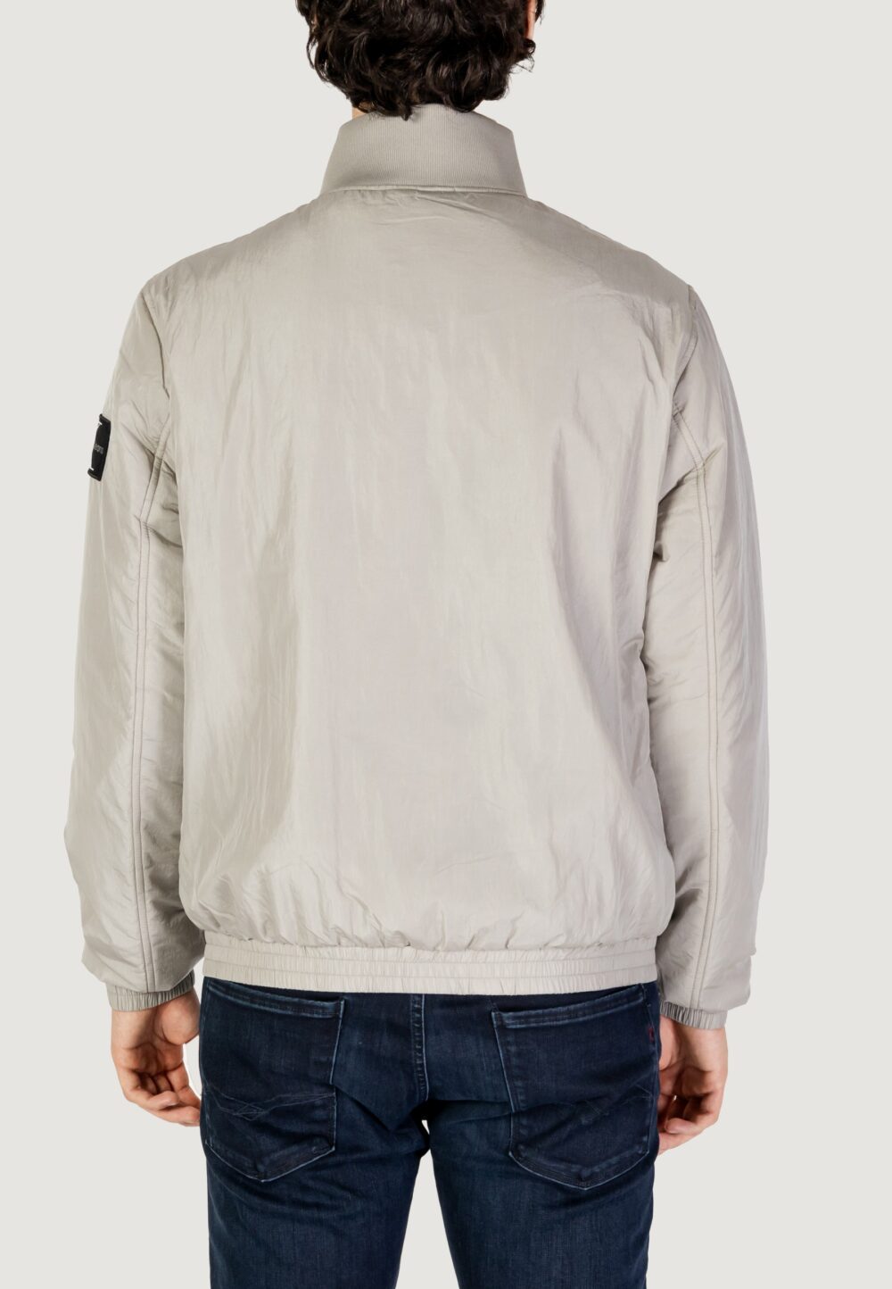 Giacchetto Calvin Klein Jeans PADDED HARRINGTON Grigio - Foto 3