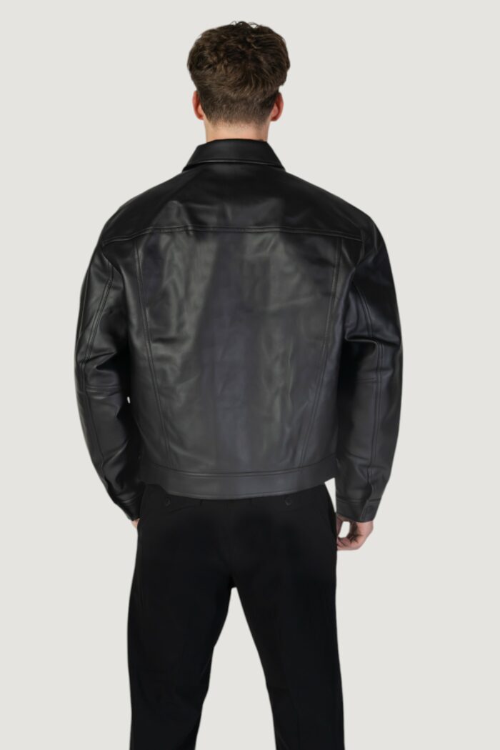 Giacchetto Calvin Klein FAUX LEATHER Nero